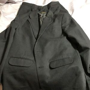 Boys Izod black striped suit